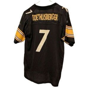 PITTSBURGH STEELERS BEN ROETHLISBERGER SIZE YOUTH XL REEBOK JERSEY